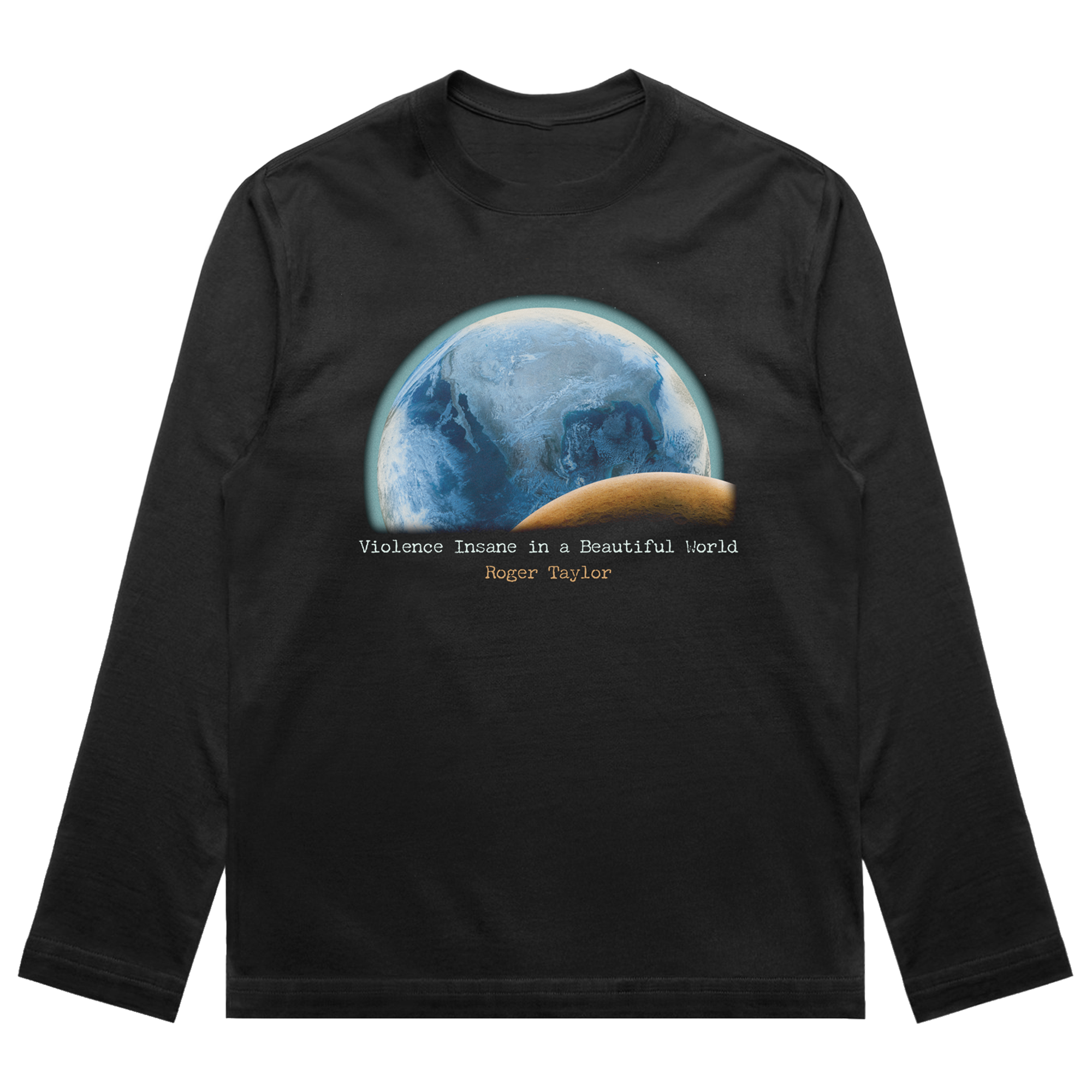 Violence Insane in a Beautiful World | Black Longsleeve T-Shirt