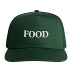Green Cap with embroidered text
