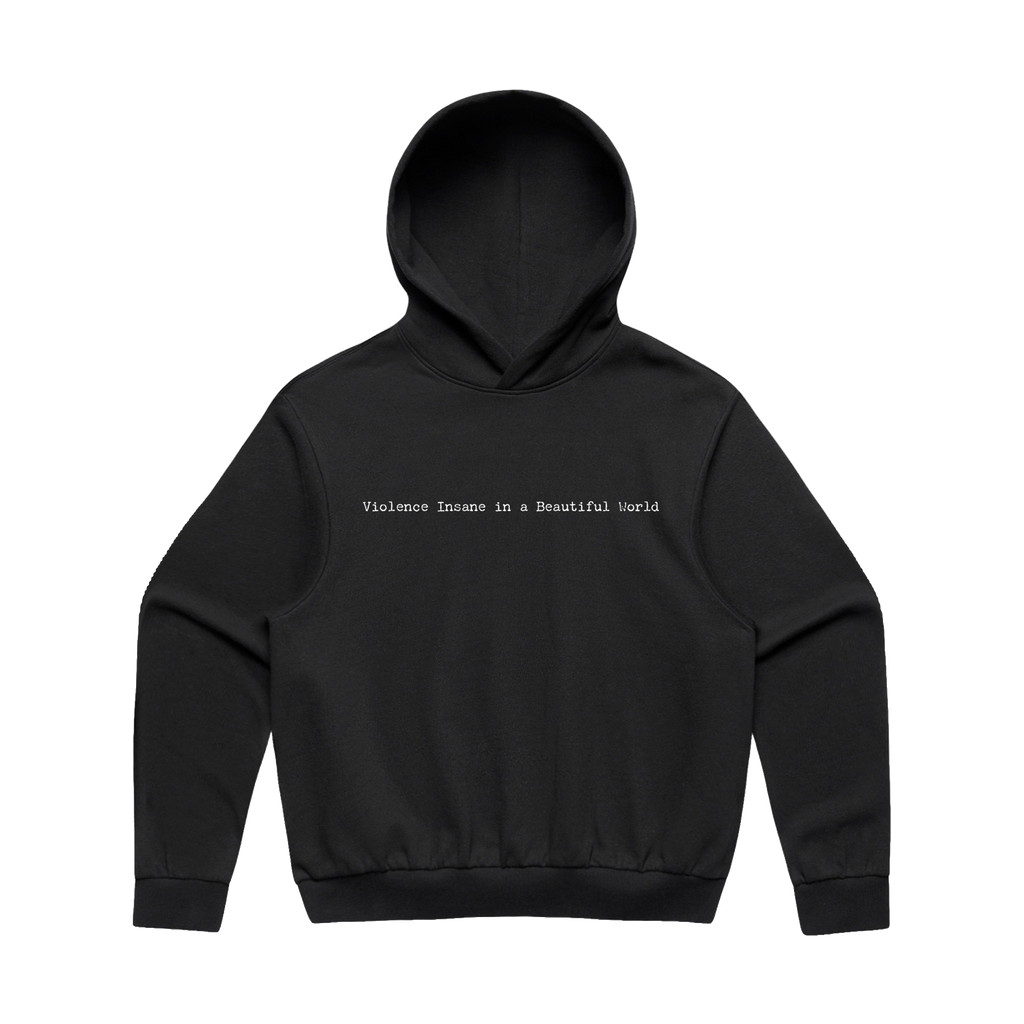 Violence Insane in a Beautiful World | Black Pullover Hoodie
